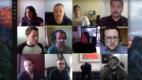  Online-Tool „Sneek“: ArbeitskollegInnen werden über ihre Webcams auf einer Fotowand eingeblendet